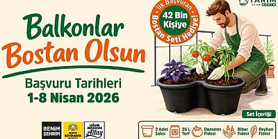 BAŞKAN ALTAY: “BALKONLAR BOSTAN OLSUN PROJESİ İLE 42 BİN KİŞİYE SEBZE YETİŞTİRME SETİ HEDİYE EDECEĞİZ”