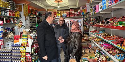 BAŞKAN ALTAY ŞEHİR MERKEZİNDE İFTAR ÖNCESİ ESNAFI ZİYARET ETTİ