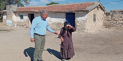 BAŞKAN GÜNALTAY’DAN 97 YAŞINDAKİ MERYEM NİNEYE DOĞUM GÜNÜNDE SÜRPRİZ ZİYARET