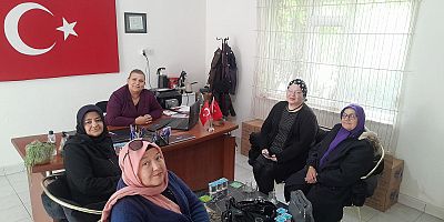 BATI CEPHESİ KADINLARI DERNEĞİ’NDEN KOZAĞAÇ MAHALLE MUHTARI ESRA RECEP’E ZİYARET