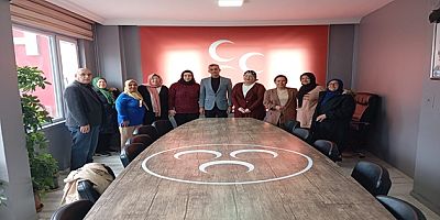 BATI CEPHESİ KADINLARI DERNEĞİ’NDEN MHP AKŞEHİR İLÇE TEŞKİLATINA ZİYARET