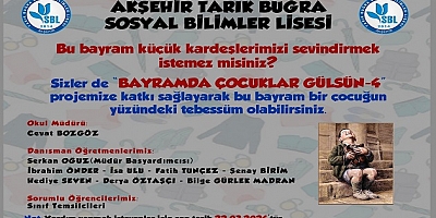 BAYRAMDA ÇOCUKLAR GÜLSÜN 