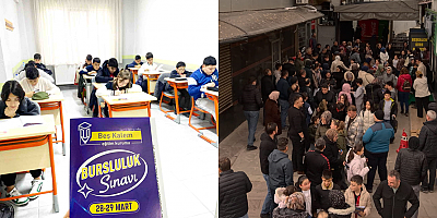 BEŞKALEM KURSU’NUN BURSLULUK SINAVINA YOĞUN İLGİ