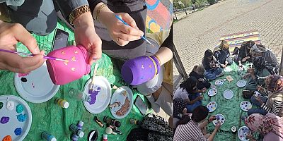 ÇAKILLAR VALİ KATITAŞ İMAM HATİP ORTAOKULU’NDA CUMA ATÖLYELERİYLE GERİ DÖNÜŞÜME RENKLİ DOKUNUŞ