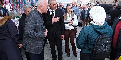 CUMHUR İTTİFAKINDAN PAZAR ESNAFI ZİYARETİ 