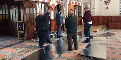 DEĞİRMENKÖY MERKEZ CAMİİ’NDE TADİLAT ÇALIŞMALARI