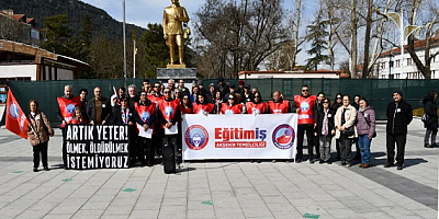 EĞİTİM-İŞ AKŞEHİR “BU ÜLKEDE OKULDA YİNE BİR ÖĞRETMEN ÖLDÜRÜLDÜ! ARTIK YETER!”