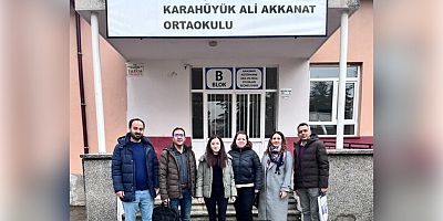 EĞİTİM-İŞ’TEN KARAHÜYÜK ALİ AKKANAT ORTAOKULU’NA ZİYARET