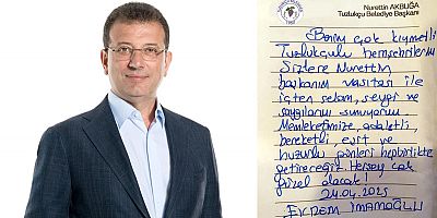 EKREM İMAMOĞLU’NDAN TUZLUKÇU’YA MESAJ