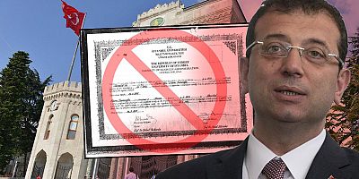 EKREM İMAMOĞLU'NUN DİPLOMASI İPTAL EDİLDİ