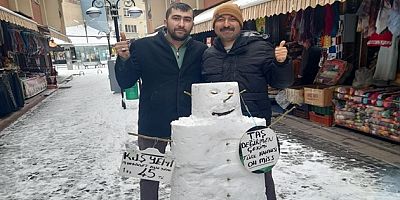 ESNAF KARI FIRSATA ÇEVİRDİ, KARDAN ADAM YAPTI