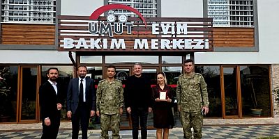 GARNİZON KOMUTANI YARBAY HÜSEYİN ŞEN ÖZEL AKŞEHİR UMUT BAKIM'A ZİYARET