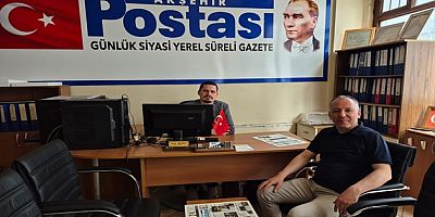 İYİ PARTİ AKŞEHİR İLÇE BAŞKANI ASLAN KESKİN’DEN GAZETEMİZE  BAYRAM ZİYARETİ