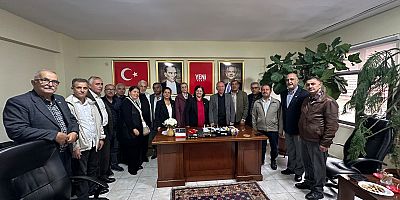 İYİ PARTİ İLÇE TEŞKİLATINDAN YENİ PARTİ’YE HAYIRLI OLSUN ZİYARETİ