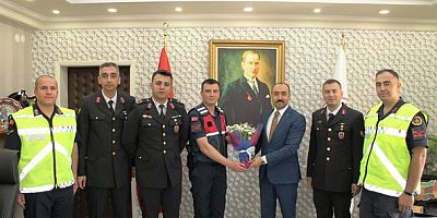 KAYMAKAM PELVAN’DAN JANDARMAYA ZİYARET 