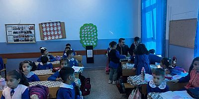 KAYMAKAM TAŞAVLI’DAN ATATÜRK İLKOKULUNA ZİYARET