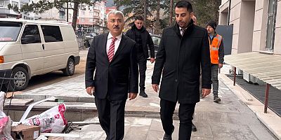 KAYMAKAM YİĞİT YENİ İLÇE SAĞLIK BİNASINDA İNCELEMELERDE BULUNDU