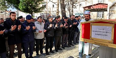 KIBRIS GAZİSİ SELAHATTİN KETBUĞA SON YOLCULUĞUNA UĞURLANDI