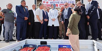KIRCA KÖYÜ MEYVE ALIM MERKEZİ HİZMETE AÇILDI