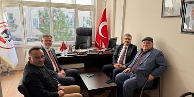 MİLLETVEKİLİ ERDEM'DEN  KAHVECİLER ODASI BAŞKANI YAYLA’YA HAYIRLI OLSUN ZİYARETİ