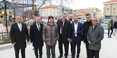 MİLLETVEKİLİ ORHAN ERDEM’DEN YUNAK’TA ESNAF VE TEŞKİLAT ZİYARETİ