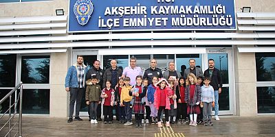 MİNİK ÖĞRENCİLERDEN POLİS HAFTASI'NDA ANLAMLI ZİYARET
