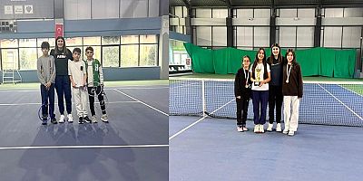 MUALLA NİGAR YAMAÇ ORTAOKULU’NDAN KORT TENİSİ TURNUVASINDA BAŞARILI SONUÇLAR