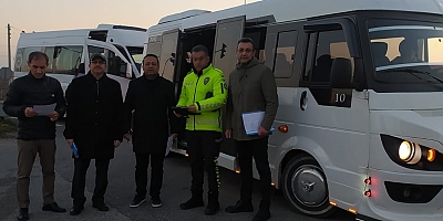 ÖĞRENCİ SERVİS ARAÇLARI DENETİMİ YAPILDI
