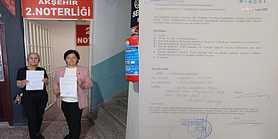 OLAĞANÜSTÜ KURULTAY İÇİN İLK İMZA AKŞEHİR'DEN GELDİ