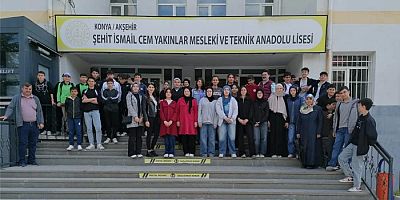 ORTAOKUL ÖĞRENCİLERİNDEN ŞEHİT İSMAİL CEM YAKINLAR MESLEKİ VE TEKNİK ANADOLU LİSESİ’NE ZİYARET
