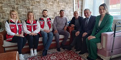 ŞEHİT AİLELERİNE ZİYARETLER DEVAM EDİYOR 