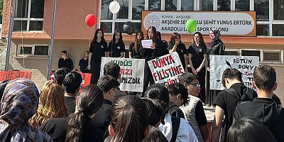 ŞEHİT YUNUS ERTÜRK ANADOLU LİSESİ’NDE FİLİSTİN İÇİN FARKINDALIK ETKİNLİĞİ