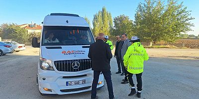 TAŞIMA YOLUYLA EĞİTİME ERİŞİM KAPSAMINDAKİ ÖĞRENCİ SERVİS ARAÇLARI DENETLENDİ