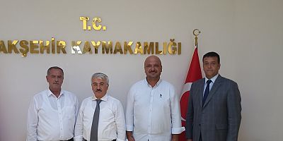 TİCARET BORSASINDAN KAYMAKAM YİĞİT'E HAYIRLI OLSUN ZİYARETİ 