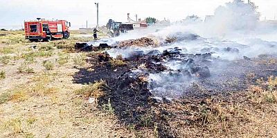 TUZLUKÇU’DA SAMAN BALYALARI KÜL OLDU