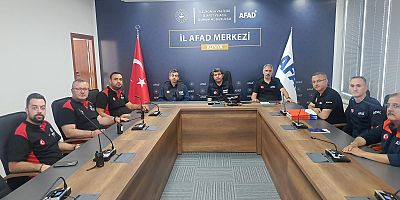 YAREN ARAMA KURTARMA EKİBİNE AFAD'DAN TEŞEKKÜR BELGESİ