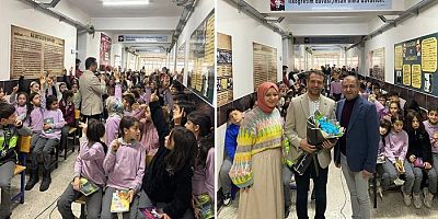 YAZAR MİHRALİ ÇELİK, ÇAKILLAR VALİ KEMAL KATITAŞ İMAM HATİP ORTAOKULU’NDA ÖĞRENCİLERLE BULUŞTU