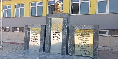 YUNAK'TA ATATÜRK BÜSTLERİNE BAYRAM ÖNCESİ BAKIM