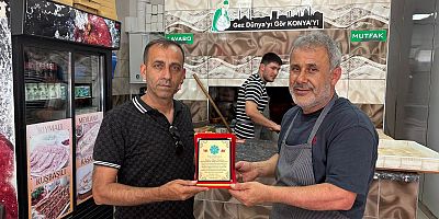 YUNAK'TA HAYAT KURTARAN ESNAFA PLAKET