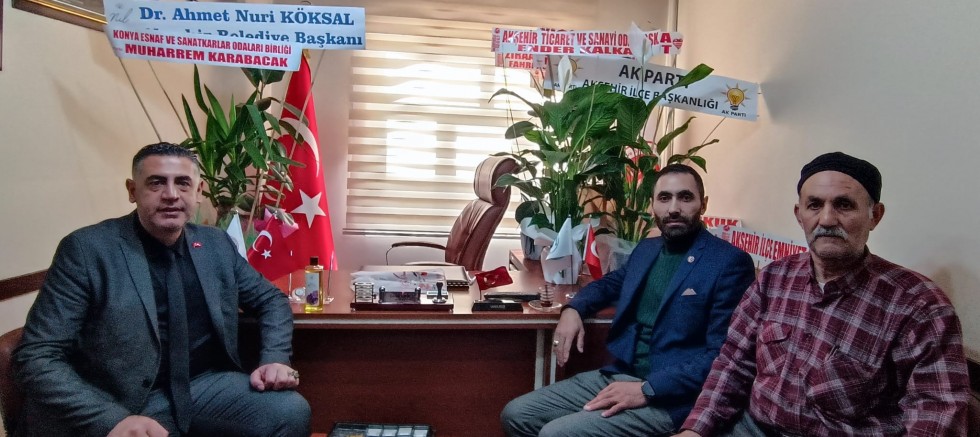 YENİDEN REFAH AKŞEHİR TEŞKİLATI’NDAN ANAHTAR PARTİ VE STK BAŞKANLARI ZİYARETİ 